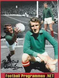 Manchester United Alex Stepney Autographed Signed Man Utd 70s