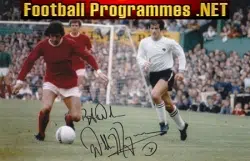 Manchester United Willie Morgan Autographed Signed Man Utd 70s