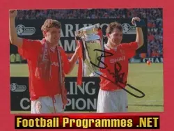 Manchester United Bryan Robson Autographed Signed Man Utd 90s