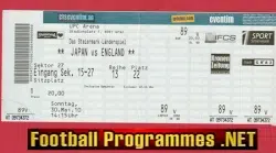 Japan v England 2010 - Football Ticket