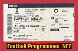 Slovinia v England 2015 - Football Ticket