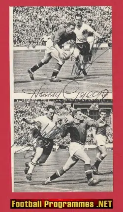 Manchester United Harry Gregg + Natt Lofthouse Signed Autograph 1958