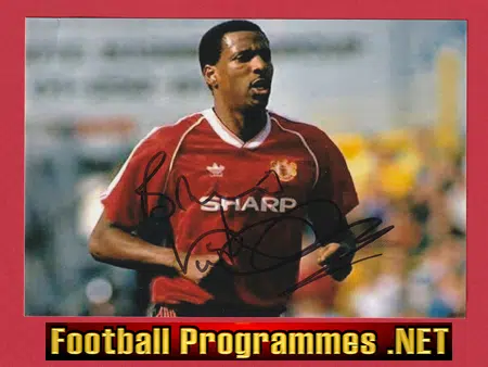 Manchester United Viv Anderson Autographed Signed Picture Man Utd