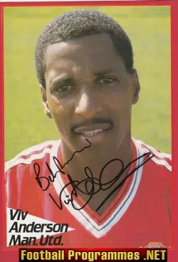 Manchester United Viv Anderson Signed Autograph Picture Man Utd