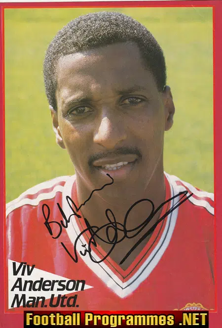 Manchester United Viv Anderson Signed Autograph Picture Man Utd
