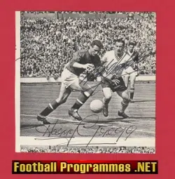 Manchester United Harry Gregg + Natt Lofthouse Signed Autographed 1958