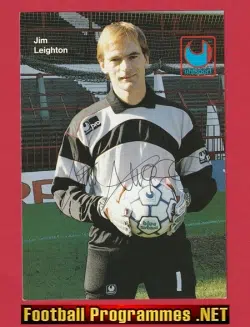 Manchester United Jim Leighton Autograph Picture Man Utd Goalie