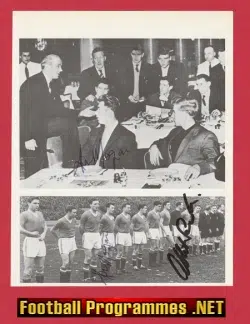 Manchester United Albert Scanlon + Ken Morgans Autograph - Last Line UP