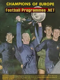 Manchester United Nobby Stiles Autograph Signed Man United 60s