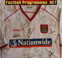 Northampton Town Football Club Signed Shirt Autographed 2003 - 2004