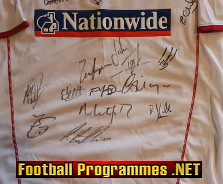 Northampton Town Football Club Signed Shirt Autographed 2003 - 2004