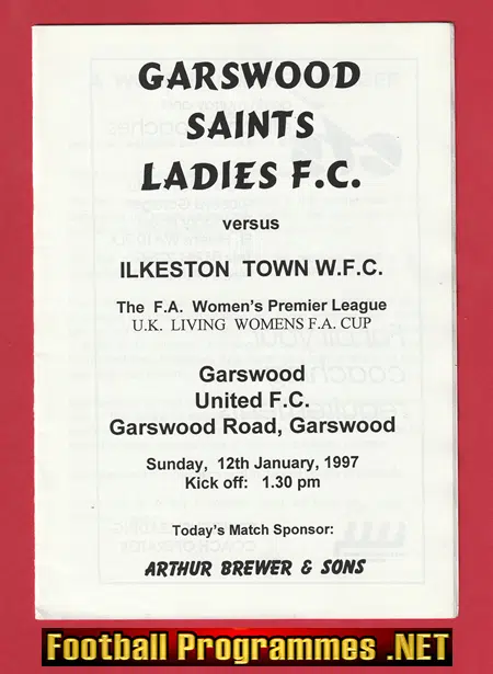 Garswood Saints Ladies v Ilkeston Town 1997 - Womens Football