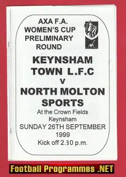 Keynsham Town Ladies v North Molton Sports 1999 - Womens Football