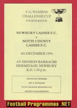 Newbury Ladies v Notts County 1994 - Womens Football