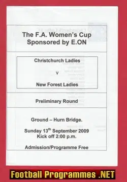 Christchurch Ladies v New Forest 2009 - Womens Football