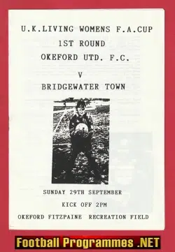 Okeford United Ladies v Bridgewater Town 1990s - Womens Football