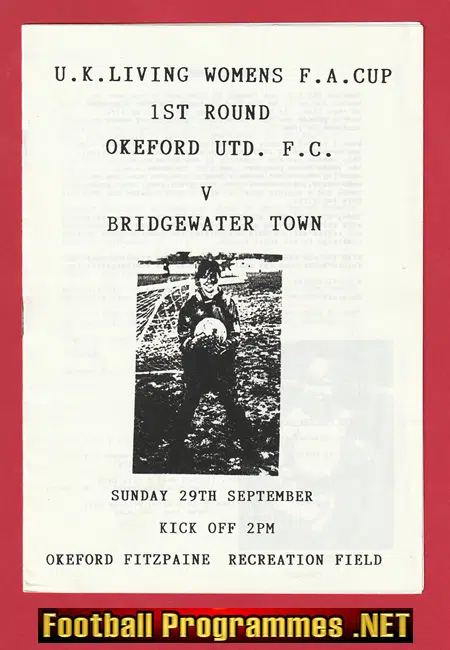 Okeford United Ladies v Bridgewater Town 1990s - Womens Football