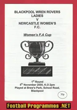 Blackpool Wren Rovers Ladies v Newcastle 2000 - Womens Football
