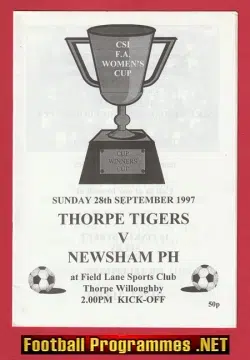 Thorpe Tigers Ladies v Newsham PH 1997 - Womens Football