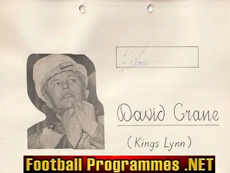 Kings Lynn Speedway David Grane Autograph Signed Picture 1960s