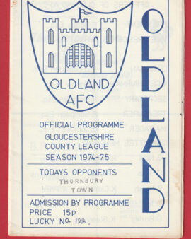 Oldland v Thornby Town 1974 – Gloucestershire County League