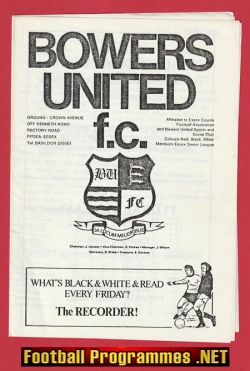 Bowers United v Canvey Island 1979 – 1970s