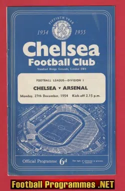 Chelsea v Arsenal 1954 - Chelsea League Champions 54/55