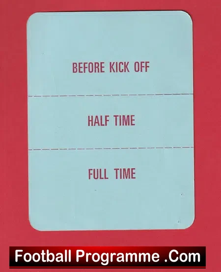 Aston Villa v Manchester United 1989 – Ticket Centenary Suite