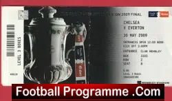 Chelsea v Everton 2009 – FA Cup Final Ticket Wembley