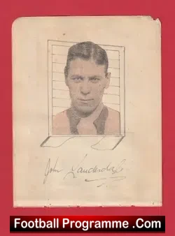 Coventry City Jock Lauderdale + Jimmy Allen Autograph Signed 1930s