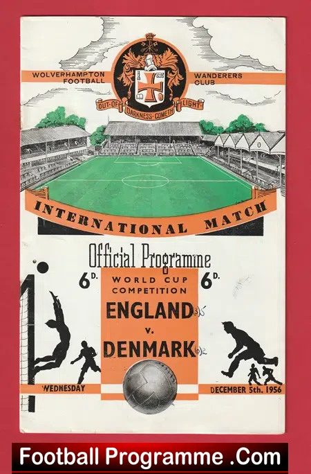 England v Denmark 1956 – Busby Babes + Duncan Edwards
