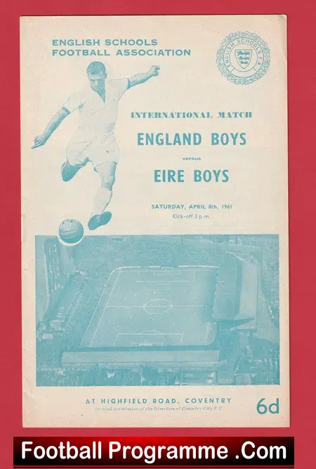 England v Ireland 1961 – at Coventry – Glyn Pardoe + P Storey