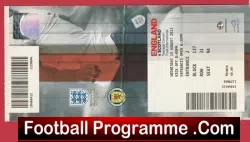 England v Scotland 2013 – Football Ticket