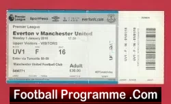 Everton v Manchester United 2018 – Ticket