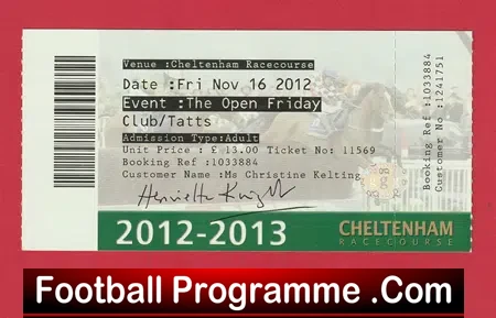 Henrietta Knight Thoroughbred Racehorse Trainer Signed Autograph Ticket 1