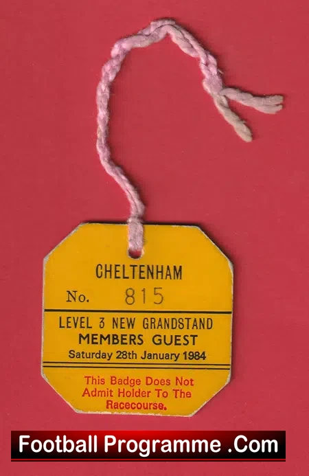 Henrietta Knight Thoroughbred Racehorse Trainer Signed Cheltenham Badge