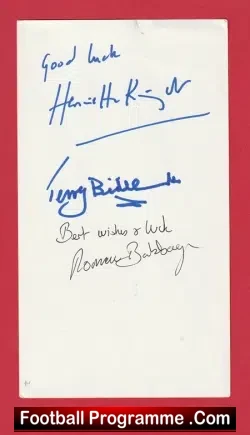 Henrietta Knight Thoroughbred Racehorse Trainer PLUS Others Signed Sheets