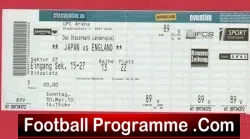 Japan v England 2010 – Football Ticket