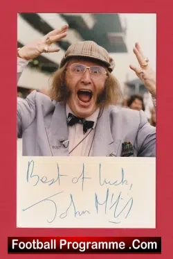 John McCririck Autograph Signed Picture Horse Racing Commentator - sports memorabilia