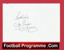 Manchester City Joe Corrigan Autograph Signed Sheet Man City - football programme