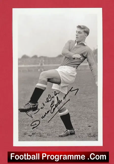 Manchester United Duncan Edwards Autograph Signed Picture Print