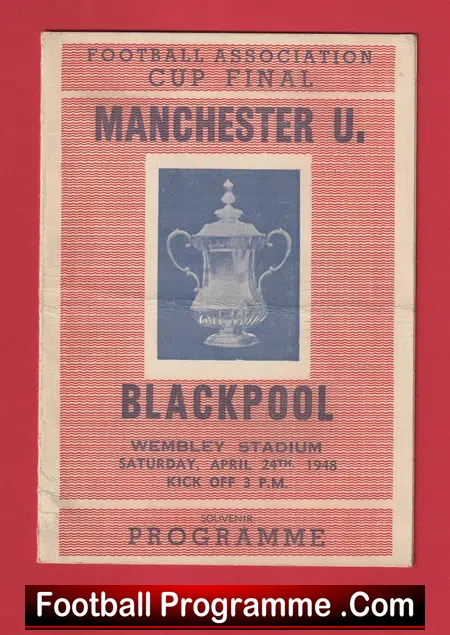 Manchester United v Arsenal 1948 – Man Utd 1940s Programme