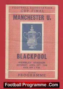 Manchester United v Arsenal 1948 – Man Utd 1940s Programme