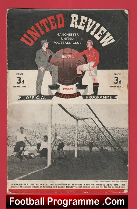 Manchester United v Preston 1949 – 1940’s Man United