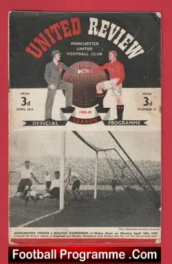 Manchester United v Preston 1949 – 1940’s Man United