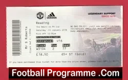 Manchester United v Reading 2019 – Man Utd Ticket