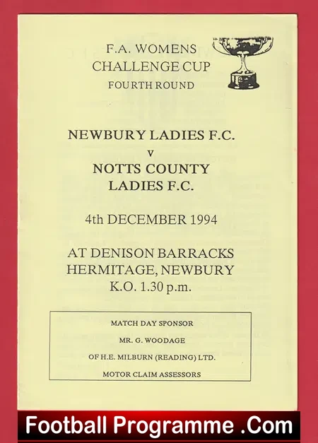 Newbury Ladies v Notts County 1994 - Womens Football