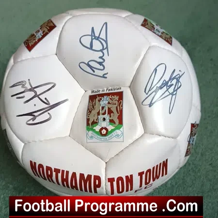 Northampton Town FC Signed Football Autographed 2003 – 2006