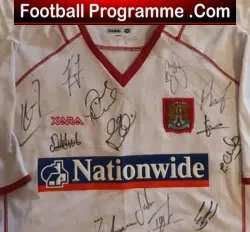 Northampton Town Football Club Signed Shirt Autographed 2003 – 2004