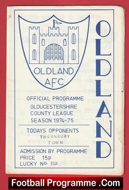 Oldland v Thornby Town 1974 – Gloucestershire County League